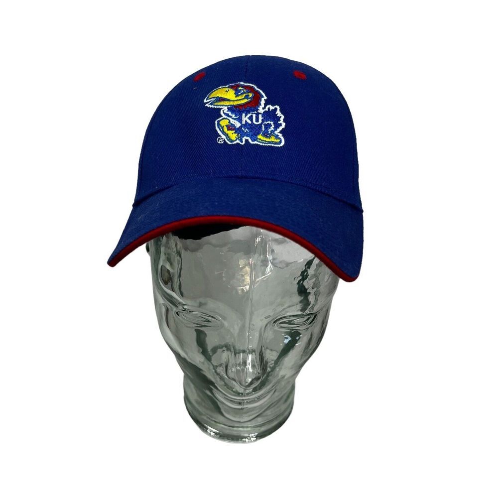 K U Jayhawks Ball Cap, Officially Licensed By Signatures,‎ EUC